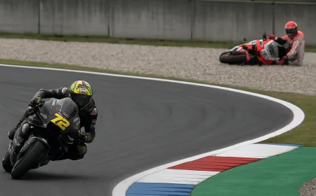Hasil FP1 MotoGP Belanda: Bezzecchi Terbaik, Marquez Kecelakaan