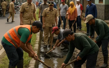 Pemkab Kudus Kampanyekan Bersih Drainase untuk Cegah Genangan Banjir Musim Hujan