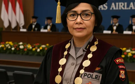 Kombespol Ganis Setyaningrum Raih Doktor Unair, Tegaskan Peran Strategis Polwan di Polda Jatim
