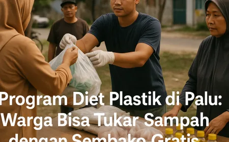 Program Diet Plastik di Palu: Warga Bisa Tukar Sampah dengan Sembako Gratis