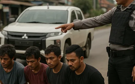 3 Perampok di Jalinsum Sumsel Ditangkap, Satu Pelaku Masih Diburu Polisi