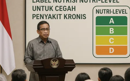 Kemenkes Luncurkan Label Nutrisi Nutri-Level untuk Cegah Penyakit Kronis