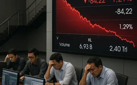 IHSG Dibuka Merah di Hari Terakhir Juni, Turun Drastis 1,29%