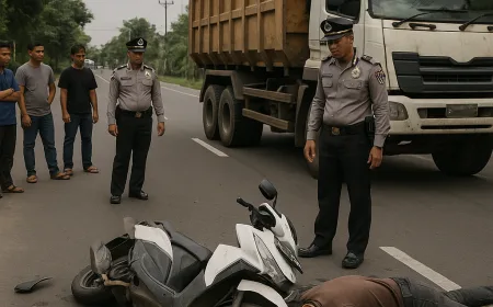Kecelakaan Berbah: Dua Pria Tewas Usai Mendahului di Jalan Wonosari