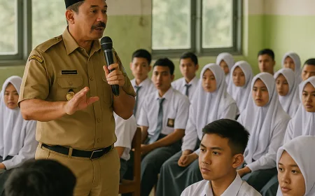 Kadis Kominfo Merangin Tegaskan Pentingnya Bijak Bermedia Sosial bagi Siswa SMAN 5