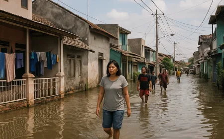 Minim Outlet Pembuangan, Permukiman Tambak Dalam Baru Terendam Banjir Meski Cuaca Cerah