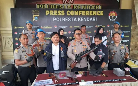 Polresta Kendari Ungkap Kasus Kriminal Berat dari Narkoba hingga Pemerkosaan