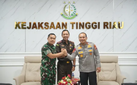 Sinergi Jaksa, Polisi, dan TNI di Riau Perkuat Penegakan Hukum Berintegritas