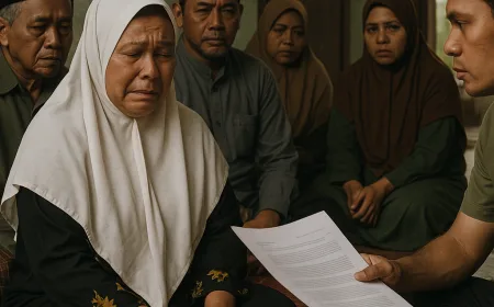 Santri Tewas Dibakar: Keluarga Tuding Polisi Sodorkan Surat Damai Tutup Kasus