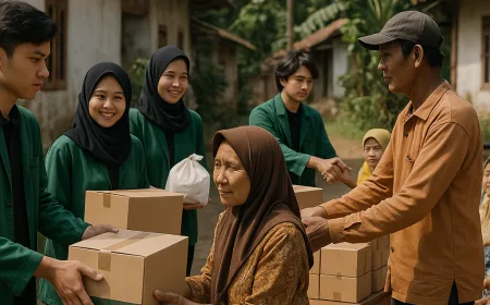 Bakti Sosial IMT Purwokerto di Desa Sokatengah Perkuat Kepedulian Masyarakat