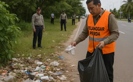 Atasi Pembuang Sampah Sembarangan, Batam Terapkan Sanksi Sosial Pakai Rompi Khusus