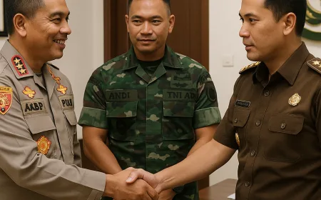 Kapolres dan Dandim Lampung Utara Perkuat Sinergitas Penegakan Hukum