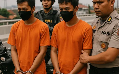 Polisi Berhasil Tangkap Begal Sadis di Flyover Kopo Bandung, Proses Hukum Berjalan