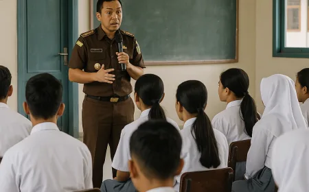 Jaksa Masuk Sekolah di SMKN 4 Kupang: Tanamkan Kesadaran Hukum Sejak MPLS