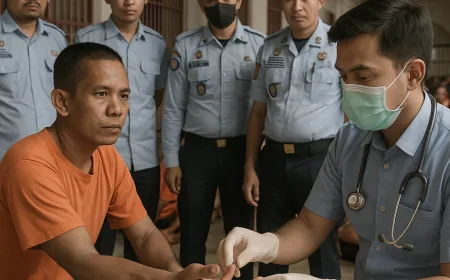 Skrining Kesehatan WBP Lapas Lhoksukon Deteksi Dini Penyakit Menular