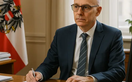 Menkeu Austria Markus Marterbauer Tetap Bekerja Meski Didiagnosis Kanker