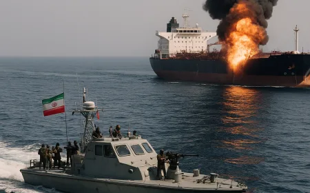 IRGC Iran Tembak Kapal Kedua di Selat Hormuz, Ketegangan Memuncak
