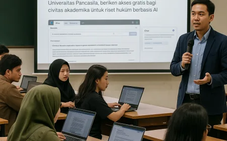 AIlex Classroom: Hukumonline Dorong Mahasiswa FH UP Kuasai Riset Hukum Berbasis AI