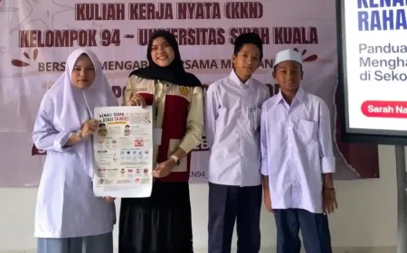 Cegah Penyakit Skabies, Mahasiswa KKN USK Luncurkan Program Sabasak di Dayah Pidie Jaya