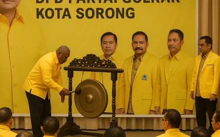 Musda ke-VI DPD Partai Golkar Sorong Resmi Dibuka Septinus Lobat