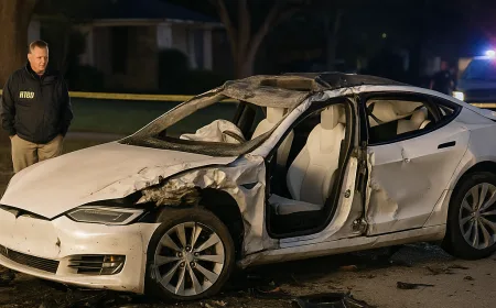 Kecelakaan Tesla Texas: Pengemudi Tekan Gas Maksimal, Bukan Sistem FSD Salah