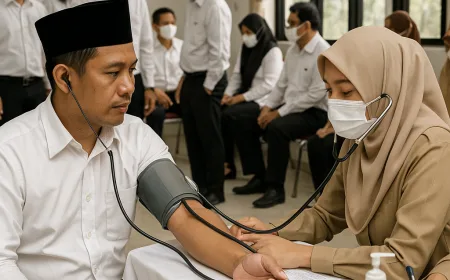 Deteksi Dini Penyakit: Pegawai Kemenag Kota Tangsel Jalani Cek Kesehatan Gratis