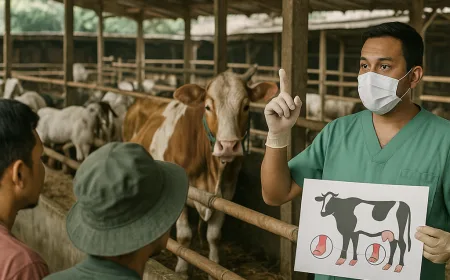 Jelang Iduladha 2026, Kandang Sonny Berkah Farm Edukasi Pencegahan Penyakit PMK Hewan Kurban