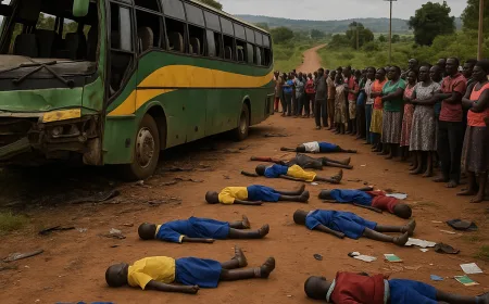 Kecelakaan Bus Study Tour di Uganda Timur, 20 Anak Sekolah Tewas Tragis