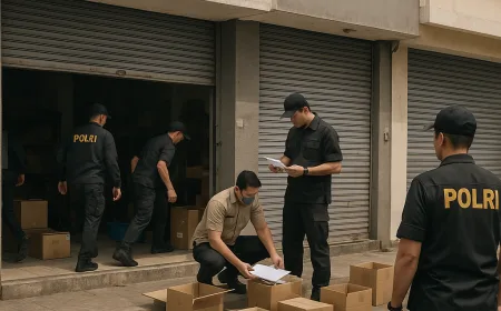 Penggeledahan di Ruko Cipete Terkait Kasus Korupsi Batu Bara oleh Polri