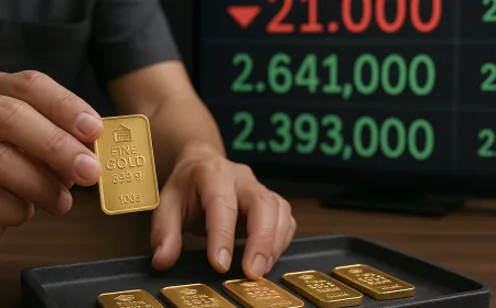 Harga Emas Antam Turun Rp 14.000, Buyback Jatuh Rp 21.000 Hari Ini