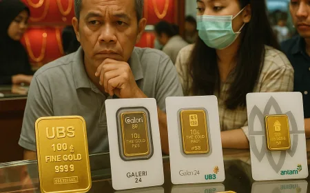 Harga Emas Pegadaian, Galeri 24, UBS & Antam Anjlok Hari Ini, Apa Penyebabnya?