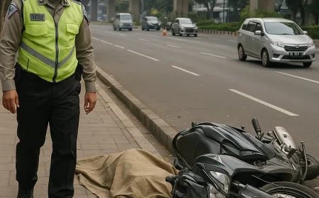 Kronologi Kecelakaan Pemotor Tewas Hantam Trotoar di Jakbar Terungkap