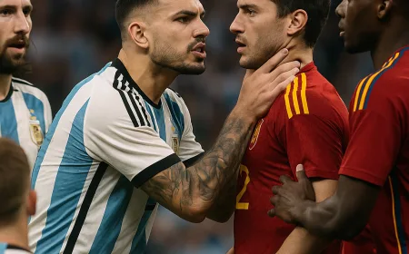Leandro Paredes Cekik Pemain Spanyol Usai Kekalahan Final Piala Dunia 2026