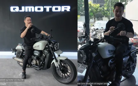QJMotor SRV250 Motor Cruiser dengan Fitur AMT, Solusi Nyaman di Kemacetan Kota