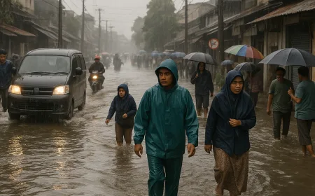 BMKG Waspadai Potensi Hujan dan Banjir Rob di Jawa Barat Saat Lebaran 2026