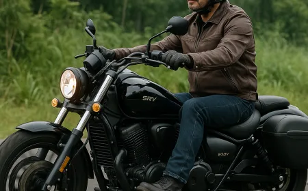 Motor Cruiser SRV 600V Touring Nyaman dengan Posisi Riding Ergonomis