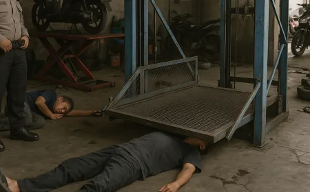 Kronologi Kecelakaan Kerja di Bengkel Motor Solo: Satu Pekerja Tewas