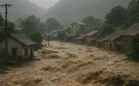 Peringatan Hujan Lebat dan Risiko Banjir Bandang di Vietnam Utara Mulai 23 Juli