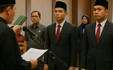 Kemenkum Kalbar Lantik Dua Analis Hukum Ahli Pertama, Tekankan Peran Strategis dan Profesionalisme