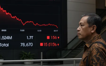 IHSG Dibuka Anjlok 1,35% Jelang Keputusan Suku Bunga BI, Apa Penyebabnya?