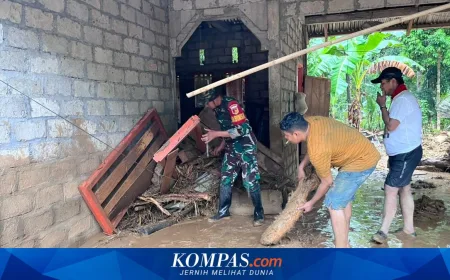 Banjir dan Longsor di Kampung Lelipang Sangihe: Dua Jembatan Putus dan Rumah Rusak