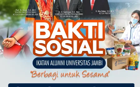 IKA UNJA Gelar Bakti Sosial Besok di Graha IKA UNJA, Wujud Pengabdian Alumni
