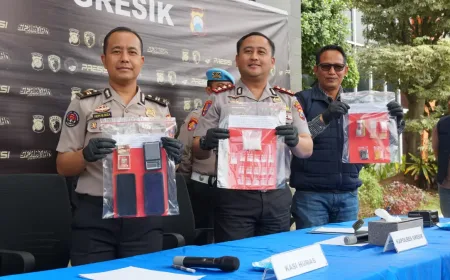 Satresnarkoba Polres Gresik Bongkar Jaringan Sabu Lintas Wilayah di Wringinanom