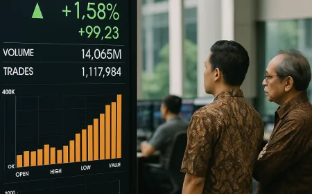 IHSG Menguat ke Level 6.400 Didukung Lonjakan Saham Bakrie dan Prajogo Pangestu