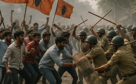 Demo Partai Kecoa India Makin Menggila: Bentrokan Tak Terhindarkan