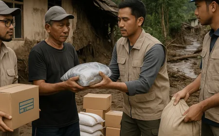 YBM PLN Salurkan Bantuan Darurat untuk Korban Banjir Longsor di Tamako Sangihe
