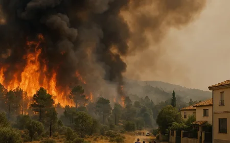 Kebakaran Hutan Meluas di Spanyol: Darurat Nasional Ditetapkan di Madrid dan Avila