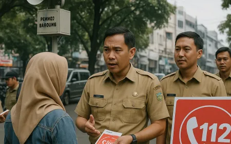 Pemkot Bandung Gencarkan Sosialisasi Layanan Darurat 112 di Titik Rawan Kriminal