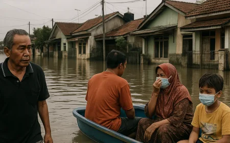 Banjir Periuk Tangerang Hari Ketiga: Warga Alami Lonjakan Penyakit