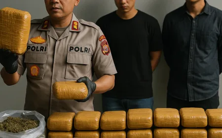 Polisi Bongkar Peredaran Ganja 8,7 Kg Lewat Media Sosial di Bekasi-Bogor